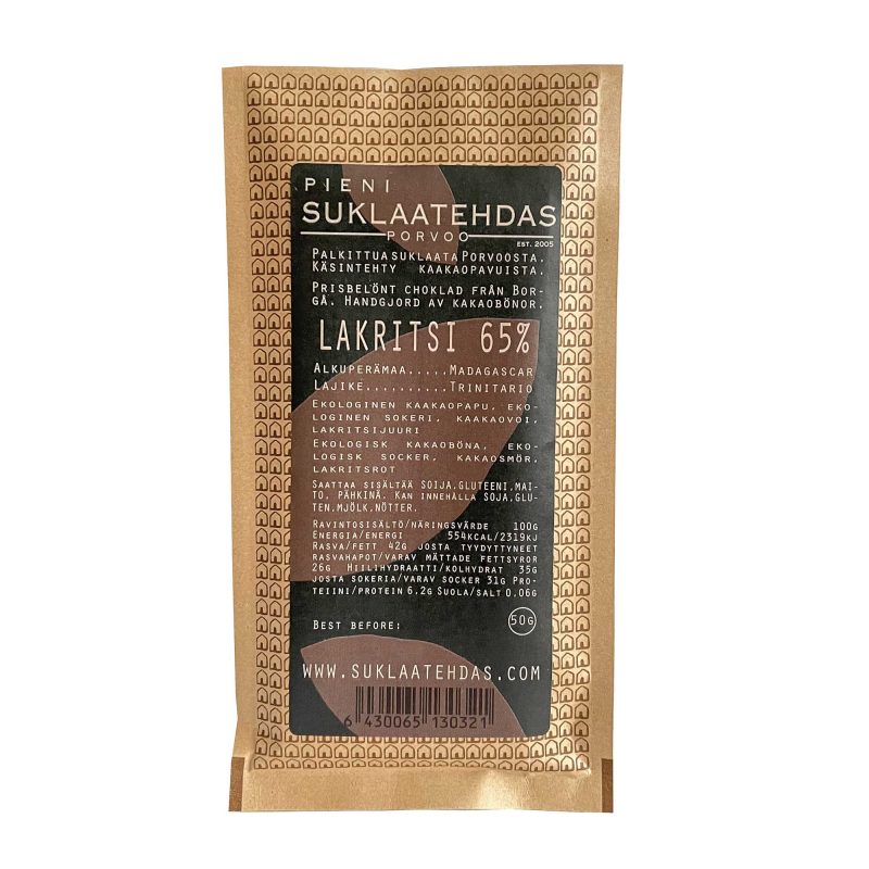 lakritsi tummasuklaa