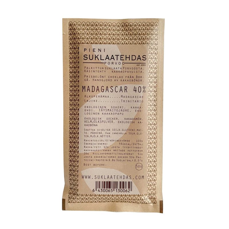 madagascar maitosuklaalevy